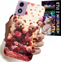 ETUI DO MOTOROLA MOTO E14 - MISIE, LOVE YOU, SERCA WIELE WZORÓW CASE