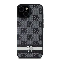 dkny dkhcs24mpcptssk s24+ s926czarny/black hardcase leather checkered