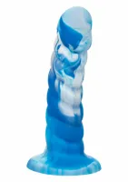 twisted love twisted ribbed probe silikonowy z przyssawką czarny