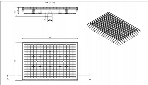 Wycieraczka z kratą Ocynk Komplet - Doskonała na Arena.pl