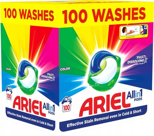 Ariel All-in-1 PODS Kapsułki do prania Color Clean 100 prań na Arena.pl