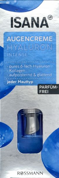 ISANA HYALURON INTENSE KREM POD OCZY 15 ML zdjęcie 1