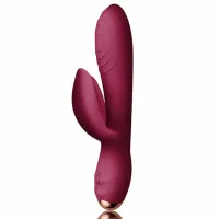 rocks-off every girl model burgundy silikonowy, dwusilnikowy, usb