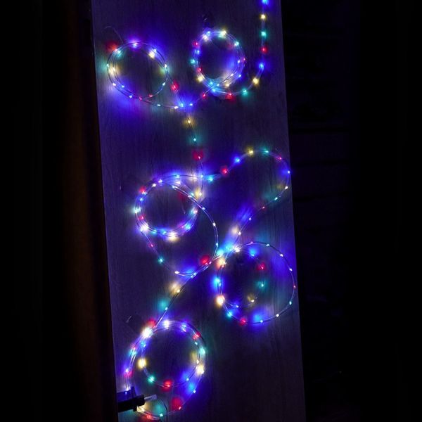 Lampki LED łańcuch sznur 10m 100LED multikolor zdjęcie 5