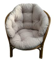 PODUSZKI NA MEBLE RATTANOWE FOTEL BEŻ