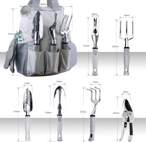Zestaw Narzędzi Ogrodowych z torbą 10szt na Arena.pl