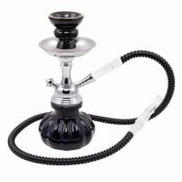 shisha pumpkin 25cm czarna fajka wodna z jednym wężem