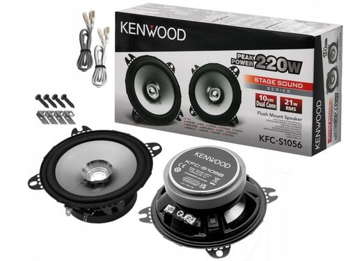 Głośniki 10cm KENWOOD KFC-S1056 do VW T3 T4 T5 LT Przód | Zestaw na Arena.pl