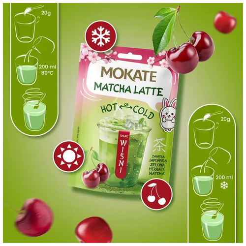 mokate matcha latte cherry 40 g na Arena.pl