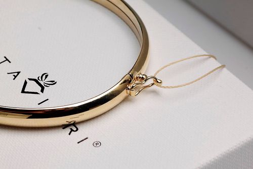 złota sztywna bransoletka typu bangle - 333 - bxx5452 na Arena.pl