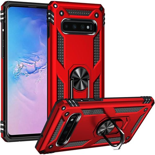 Verco Hybrid Armor Shield Case do Samsung Galaxy S10, Czerwony na Arena.pl