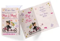 Kartka Okolicznościowa na Ślub - Rower