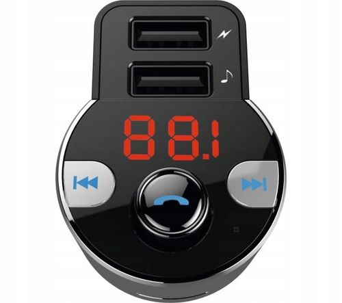 Transmiter Samochodowy FM TechniSat DIGICAR 1 BT MP3 WMA 2x USB Mikrofon na Arena.pl