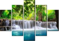 105CM 150CM OBRAZ 5 ELEM WODOSPAD DRUK