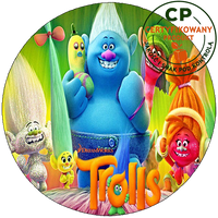 Opłatek na tort Trolls Trolle