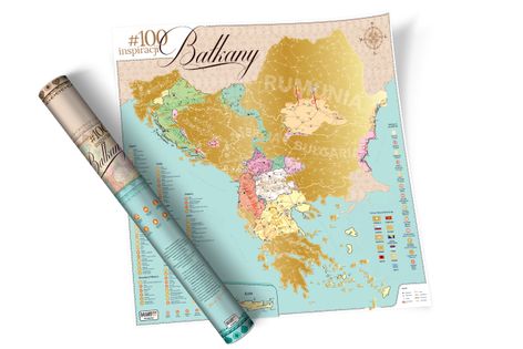 Mapa zdrapka "#100 inspiracji Bałkany" | MOST WANTED
