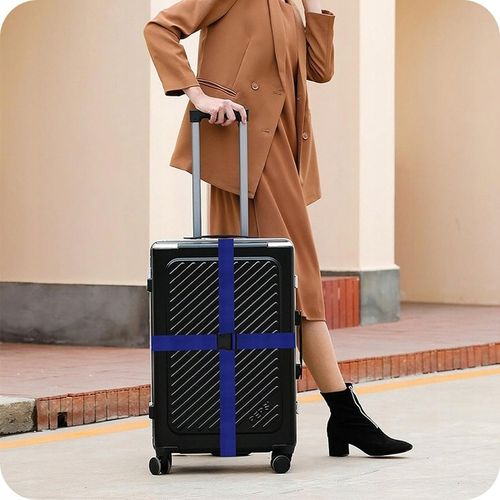 PAS ZABEZPIECZAJĄCY DO WALIZKI SPINAJĄCY BAGAŻ (NIEBIESKI) PASY DO na Arena.pl