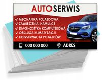 Wizytówki reklamowe firmowe 100 szt różne wzory AUTO SERWIS MECHANIKA