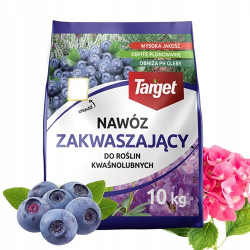 TARGET NAWÓZ ZAKWASZAJĄCY DO ROŚLIN KWAŚNOLUBNYCH BORÓWEK OBFITE PLONY 10KG na Arena.pl