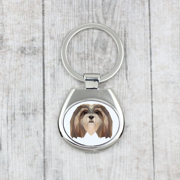 Lhasa Apso brelok geometryczny Art-Dog zdjęcie 3