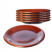 Kadax Talerz Deserowy do Ciasta Kamionka 19cm 6szt