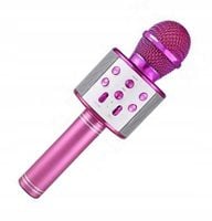 Mikrofon Karaoke Głośnik Bluetooth Różowy Bezprzewodowy Zabawka JYWK-369-5