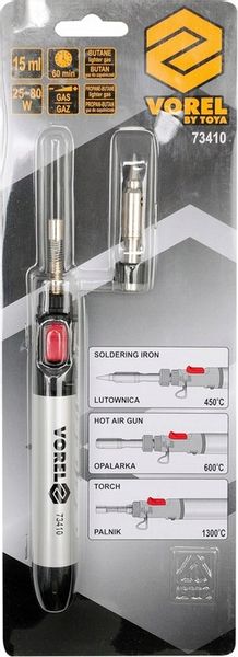 VOREL LUTOWNICA GAZOWA BUTAN OPALARKA PALNIK 3w1 70W 450-1300°C VOREL 73410 zdjęcie 6