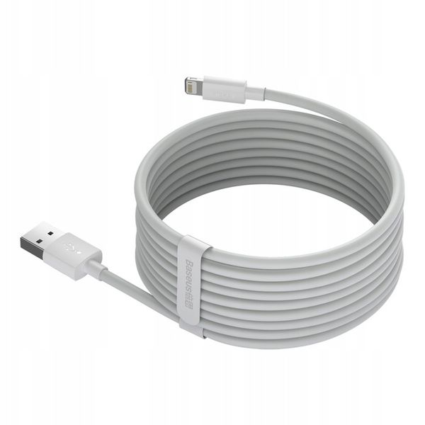 BASEUS MOCNY KABEL USB - LIGHTNING DO IPHONE IPAD PRZEWÓD 2.4A 1.5M 2SZT zdjęcie 15