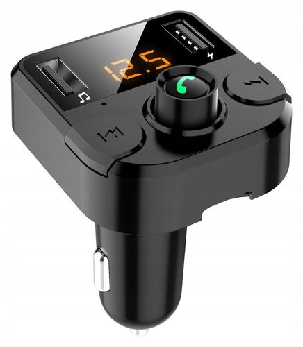 Transmiter Bluetooth FM Ładowarka 2xUSB LCD MP3 na Arena.pl