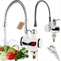 PRZEPŁYWOWY PODGRZEWACZ WODY ELEKTRYCZNY FLEX OBROTOWY KRAN GIĘTKA WYLEWKA