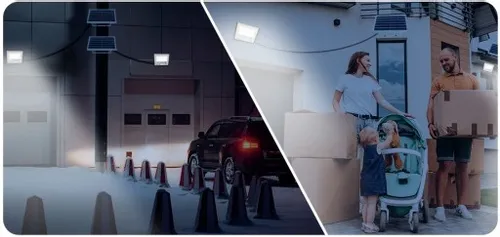 MOCNY NAŚWIETLACZ LED HALOGEN LAMPA SOLARNA ZEWNĘTRZNA IP67 100W 10.000lm na Arena.pl