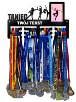 Wieszak na medale TANIEC ramka na zdjęcie, dowolny tekst  242.1