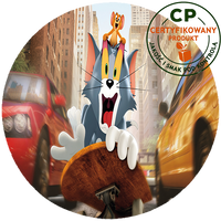 Opłatek na tort Tom i Jerry