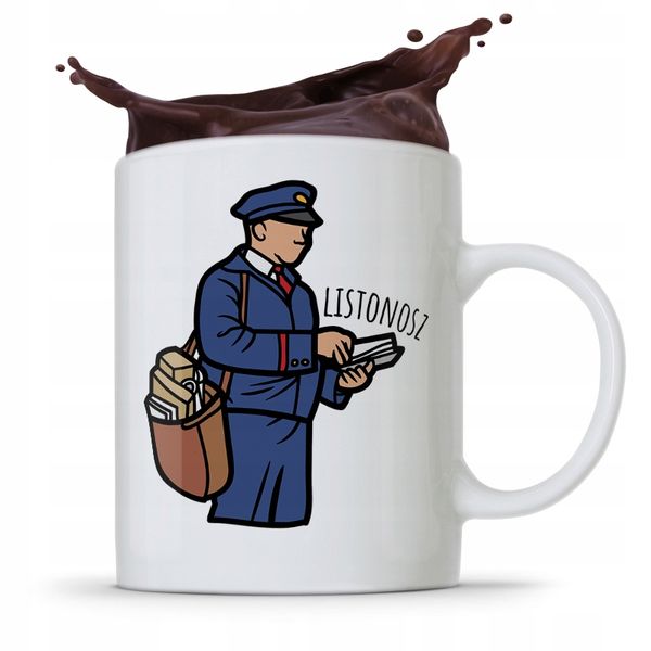 Kubek Prezent Dla Listonosza Najlepszy Listonosz Z Nadrukiem Ze Zdjęciem zdjęcie 1