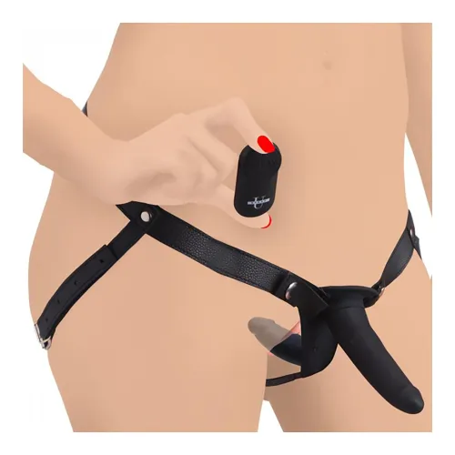 xr brands strap-on system podwojny wibrujący + pilot bezprzewodowy na Arena.pl