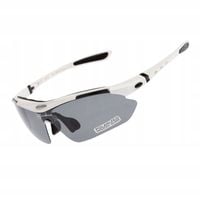 Okulary Rowerowe ROCKBROS Fotochromowe UV400 Białe Na Rower