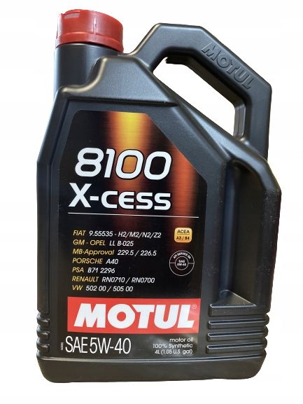 Motul 8100 X-cess 5W40 4L zdjęcie 1