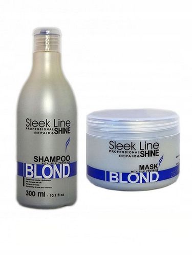 STAPIZ SZAMPON SLEEK LINE BLOND Z JEDWABIEM 1L na Arena.pl