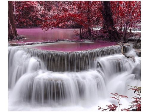 60X50CM WODOSPAD DONG PEE SUA OBRAZ ŚCIAN DREWNIANE na Arena.pl