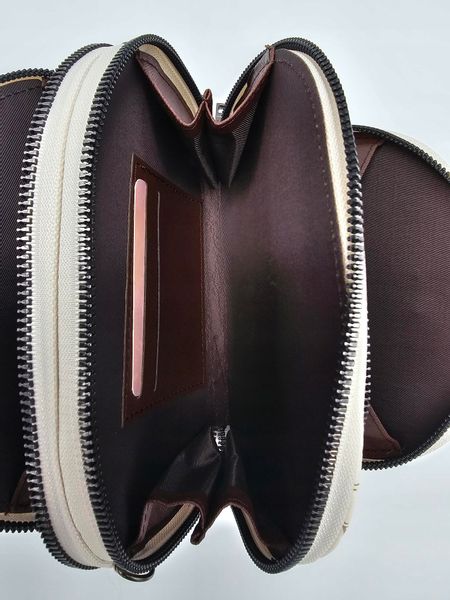 Eslee - torebka listonoszka skóra ekologiczna nadruk brązowy E8882C zdjęcie 3