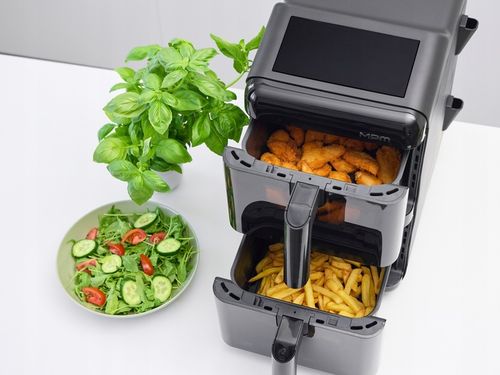 Frytkownica beztłuszczowa air fryer duża podwójna 12l MPM MFR-13 na Arena.pl