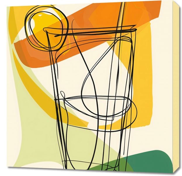Obraz 70x70cm Koktajl Artystyczny zdjęcie 1