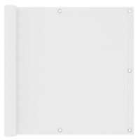 Parawan balkonowy, biały, 90x300 cm, tkanina Oxford