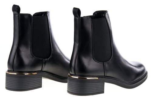 Botki sztyblety na niskim obcasie czarne Rozmiar obuwia - 38 na Arena.pl