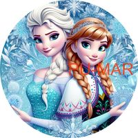 Opłatek na tort KRAINA LODU FROZEN Elsa Anna Postać Bajka Tekst Gratis