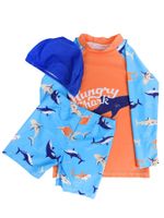 Kostium kąpielowy chłopięcy trzyczęściowy z długim rękawem 92-98 YOCLUB