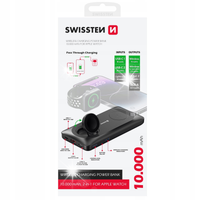 Powerbank Swissten 10000 mAh USB-A USB-C dwa wyjścia bezprzewodowe WIRELESS