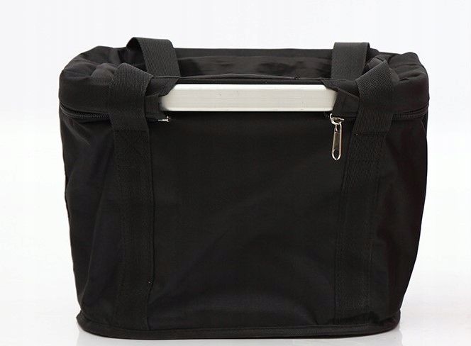 KOSZYK NA KIEROWNICĘ DO ROWERU ROWEROWY PIKNIK TORBA CZARNA 10L + UCHWYT zdjęcie 9