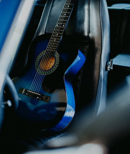 Gitara akustyczna Castelo 4/4 Vintage Niebieska od 12 lat dzieci i dorosłych na Arena.pl