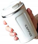 Kubek COFFEE termiczny termos kawę szczelny 510ML  C45_Kremowy